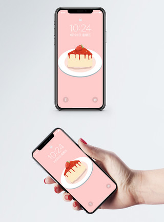 卡通食物蛋糕手机壁纸模板