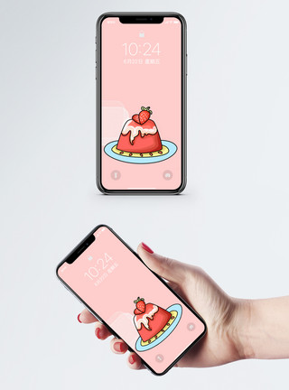 卡通食物卡通蛋糕手机壁纸模板
