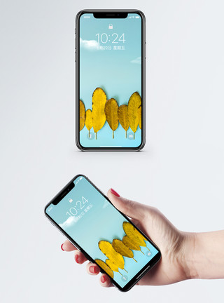 秋之韵壁纸落叶手机壁纸模板