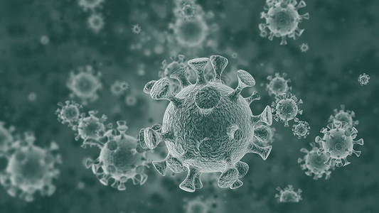 病毒细胞特写高清图片