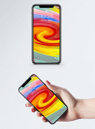 五彩缤纷的色彩创意色彩手机壁纸模板