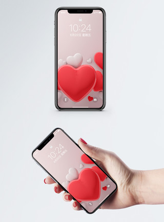 图案排列爱情手机壁纸模板