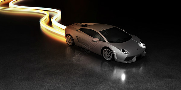 背景光带素材炫酷汽车光效设计图片