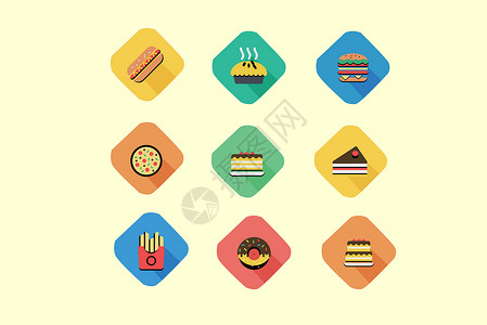 奥利奥千层餐饮饮食类图标插画