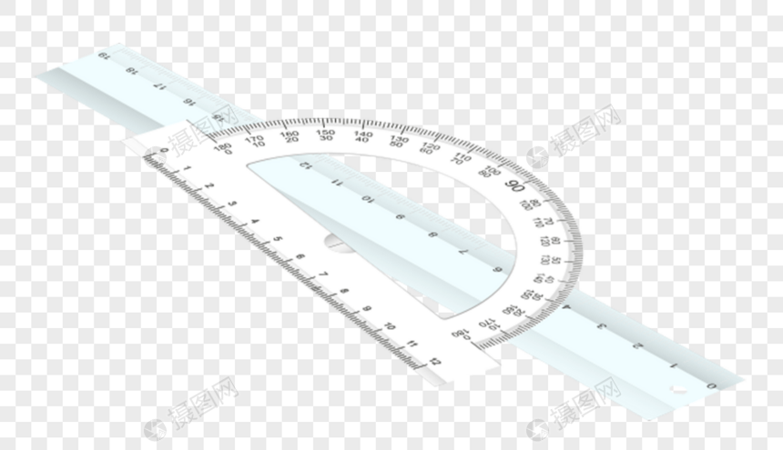 半圆尺直尺图片
