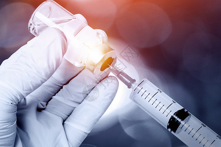 疫苗接种有血的手素材高清图片