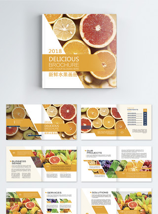 蔬果画册新鲜水果画册整套模板