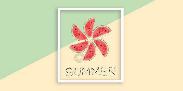 西瓜照片夏季水果设计图片