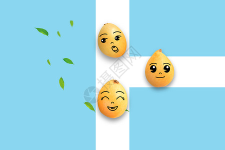 芒果水果海报创意表情芒果设计图片