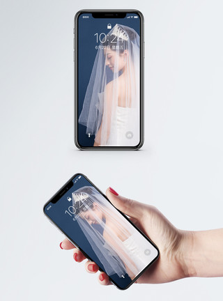 人物婚纱婚纱美女手机壁纸模板
