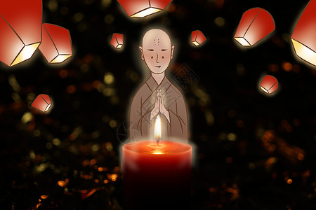 汶川周年祭祈福插画