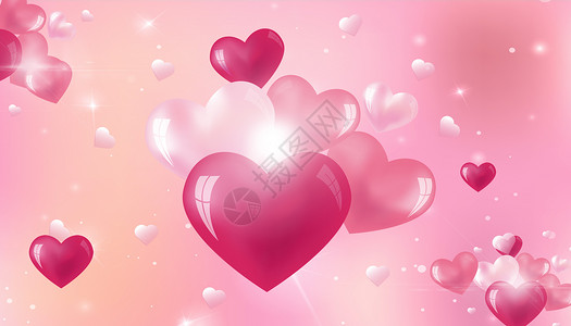 情人节表白气球浪漫爱心场景设计图片