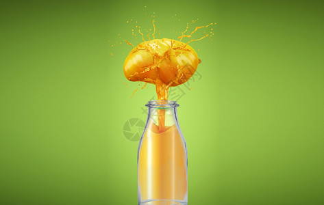 新鲜芒果块夏日芒果汁设计图片