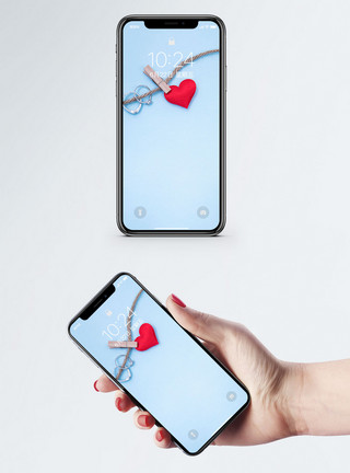 麻绳的素材浪漫爱情手机壁纸模板
