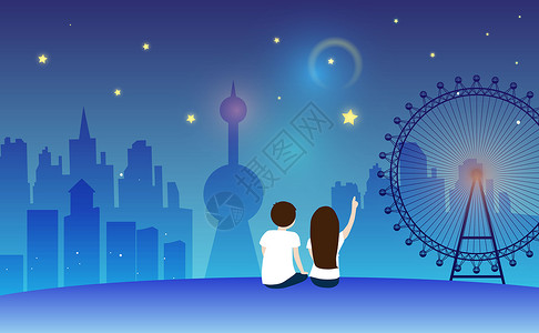 七夕天空夜晚星高清图片