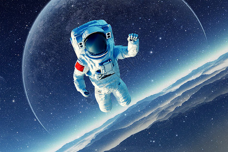 太空宇航员宇宙探索高清图片
