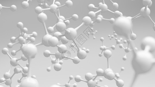 蓝色小球医疗分子结构背景设计图片