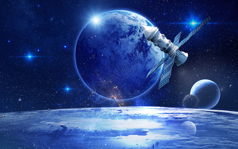 吉林陨石炫酷太空场景设计图片