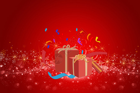 礼物打开打开的礼盒设计图片