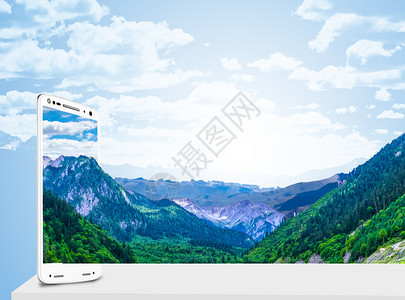 自然山水风景桌面手机里的山水设计图片