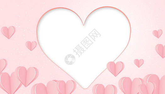 折纸爱心七夕情人节设计图片