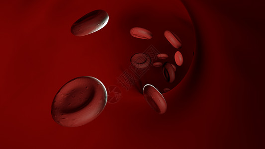 红色通道血管设计图片