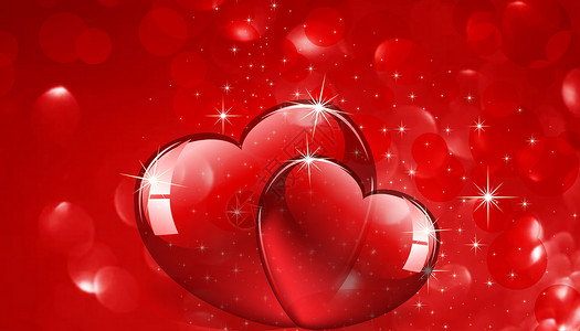 热气球形状气泡浪漫爱心设计图片