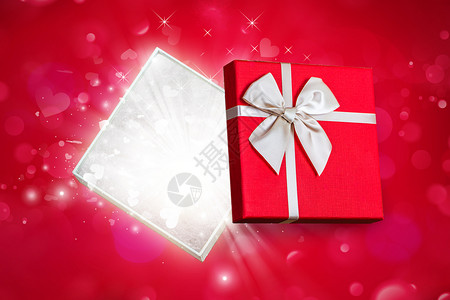 精美礼物盒装饰红色礼物盒设计图片