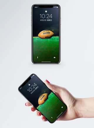 个税挑战橄榄球手机壁纸模板