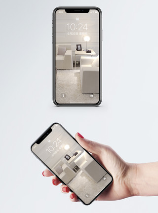 美式白色简约室内家居极简主义手机壁纸模板
