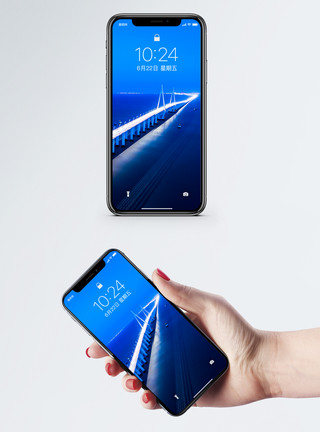 杭州湾新区杭州湾大桥手机壁纸模板