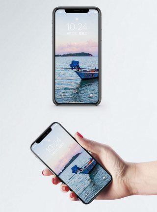 海天佛国大海风景手机壁纸模板