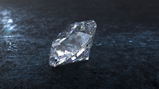 钻石盒晶莹的钻石设计图片