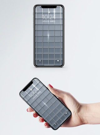 简洁方框背景手机壁纸模板