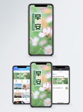 路边野花早安手机海报配图模板