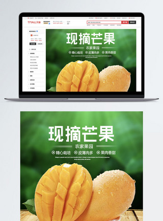 新鲜越南菠萝蜜新鲜芒果水果食品详情PSD模板模板