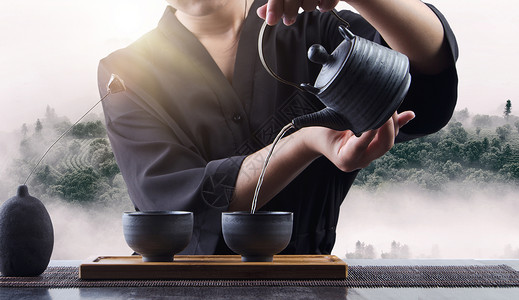茶具与茶壶茶与饮食健康设计图片