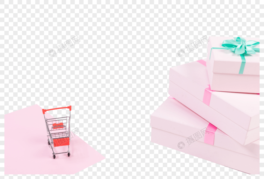 粉色礼物盒图片