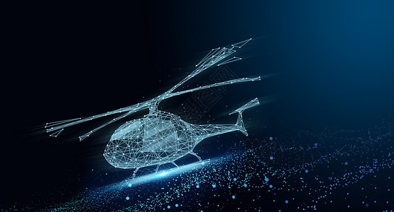 科技直升机线条直升机设计图片