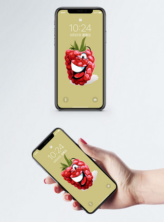 紅莓卡通红梅搞怪手机壁纸模板