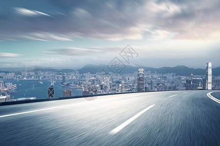 广州高架桥公路背景设计图片