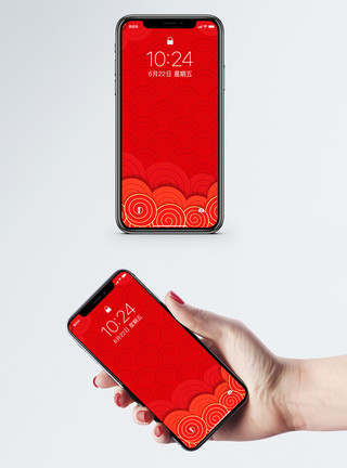 新年中国风背景手机壁纸模板