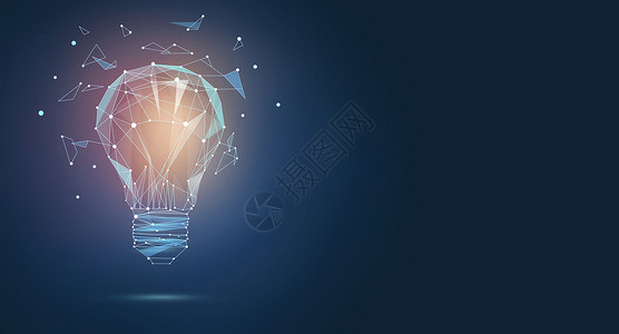 科技思维商务创意灯泡设计图片