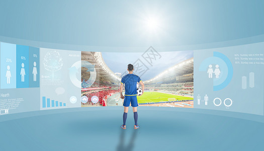 足球数据科技生活设计图片