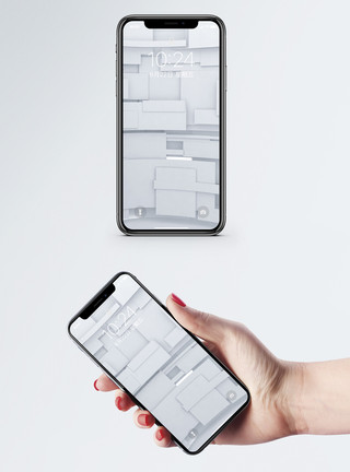 建筑三维素材立体空间手机壁纸模板