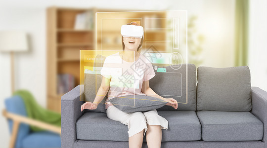 跑步照片VR虚拟现实设计图片