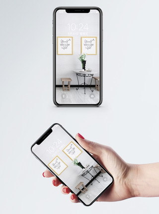 相框小清新家居手机壁纸模板