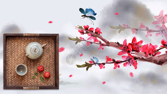 山楂小米粥茶文化设计图片