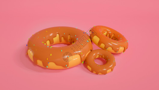 食物模型甜甜圈设计图片
