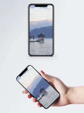 云南大理洱海风景洱海手机壁纸模板